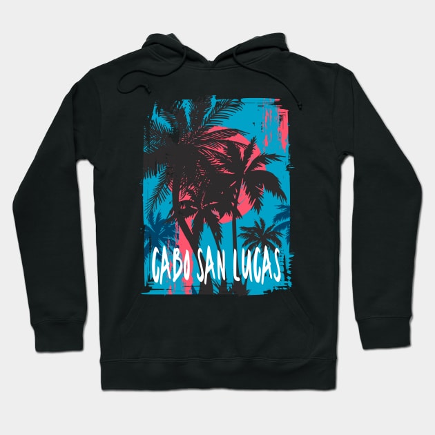 Cabo San Lucas Tropical Mexico Design Hoodie by FilsonDesigns